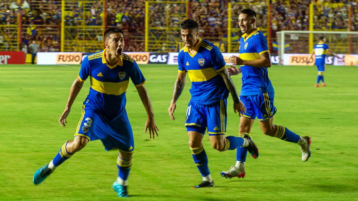 Agustn Sandez autor del gol de Boca Foto Pablo Caprarulo
