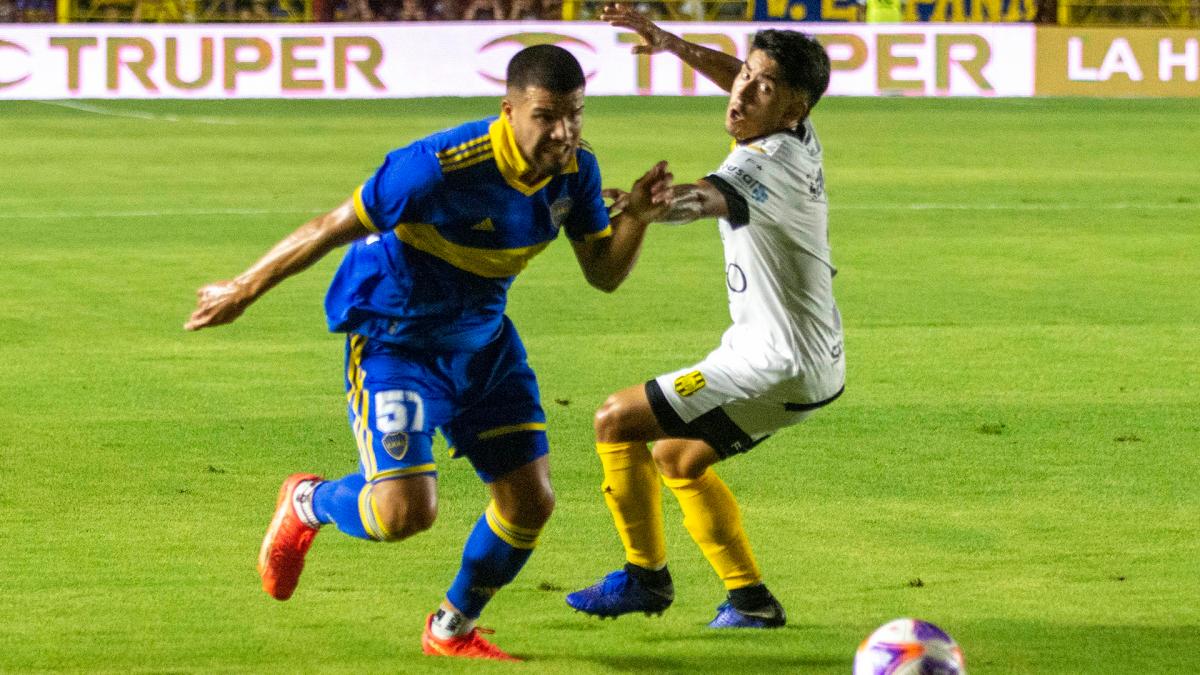 Agustn Sandez autor del gol de Boca Foto Pablo Caprarulo