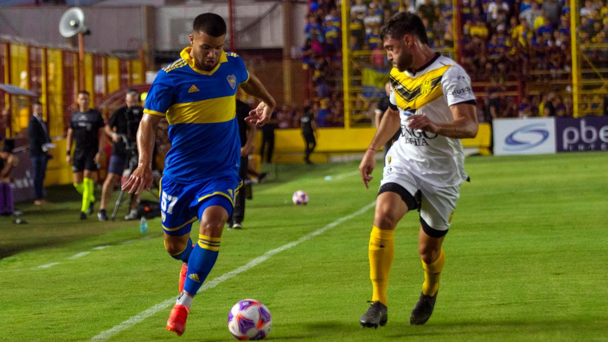 Agustn Sandez autor del gol de Boca Foto Pablo Caprarulo