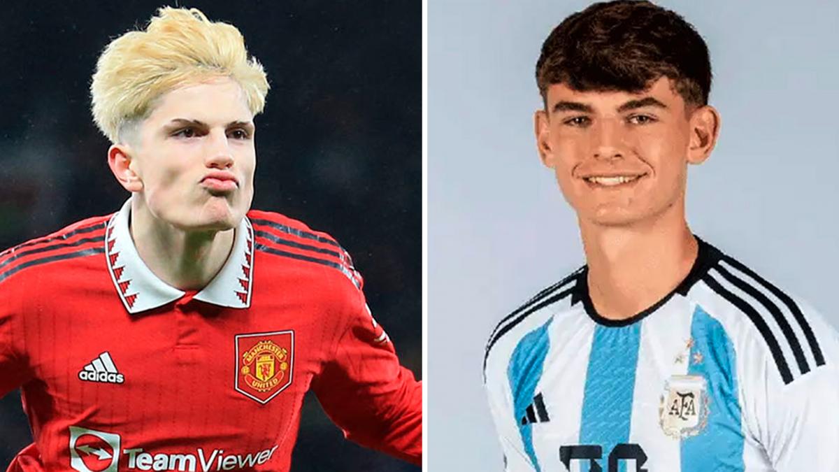 Los delanteros Garnacho Manchester United y Paz Real Madrid fueron confirmados como baja en la Seleccin Sub 20