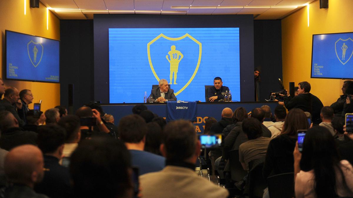 El presidente Jorge Ameal y el vice Juan Romn Riquelme Foto Cris Sille