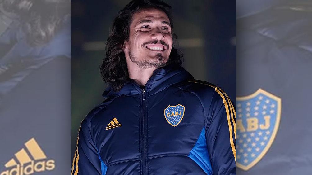 Cavani se entren por primera vez en Boca Foto twBocaJrsOficial
